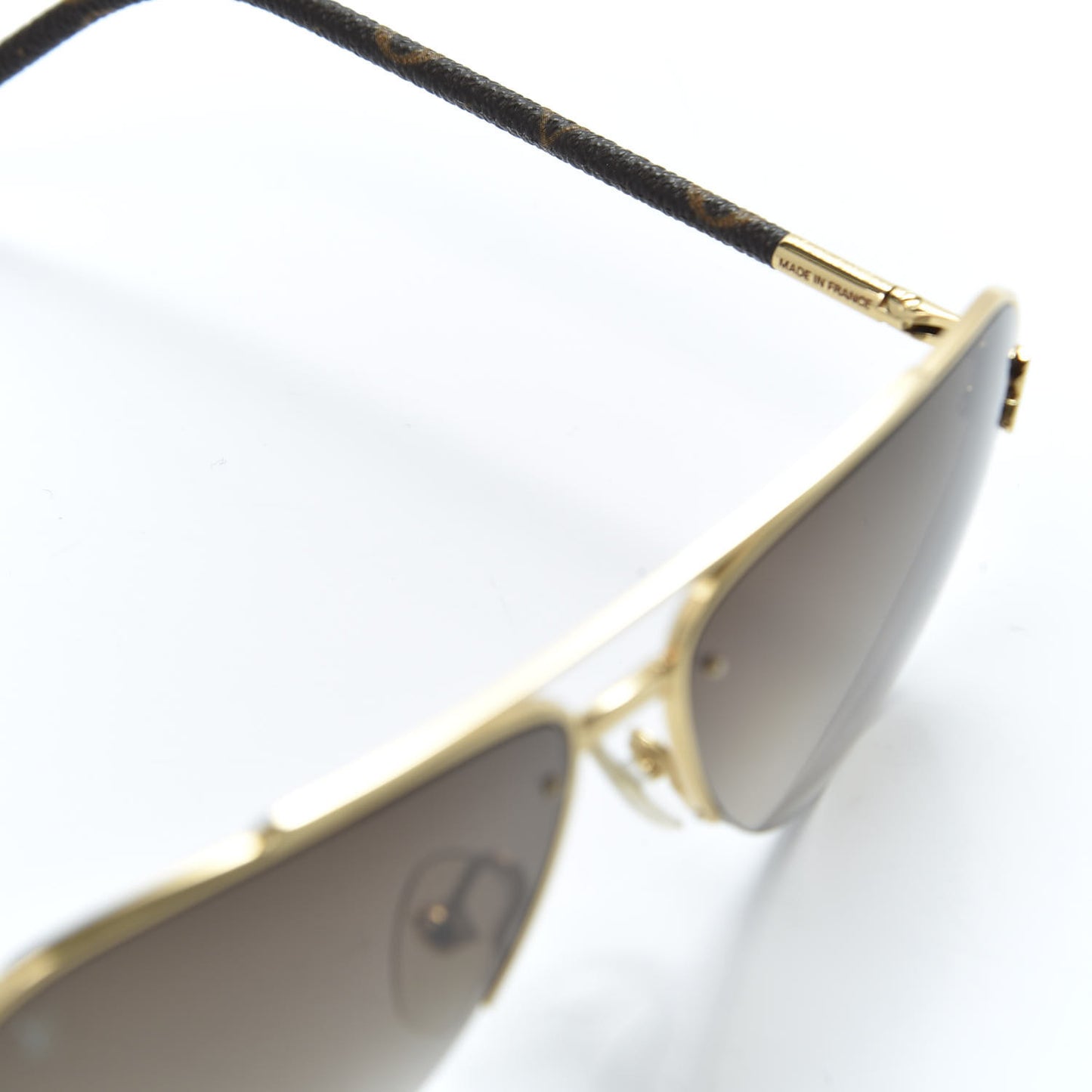 Monogram Petite Viola Pilote Aviator Sunglasses Z0571U Brown