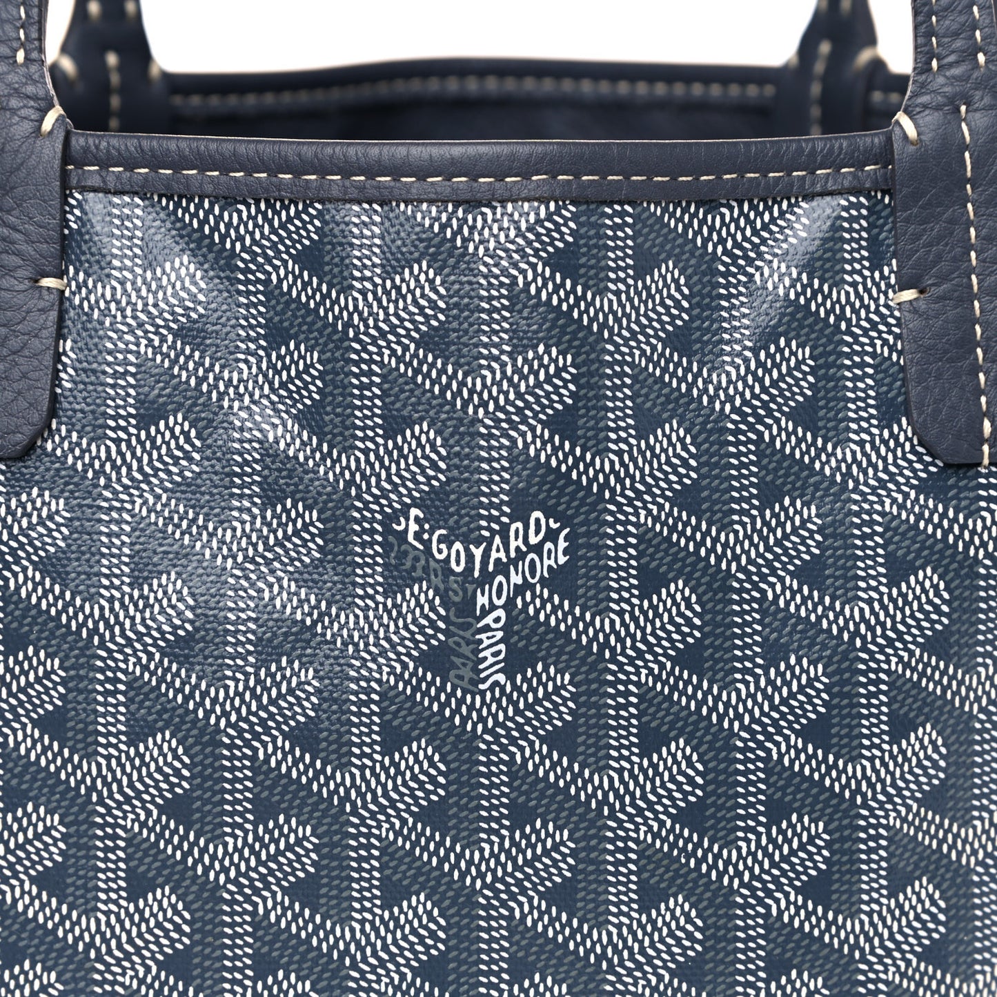 Goyardine Reversible Mini Anjou Navy