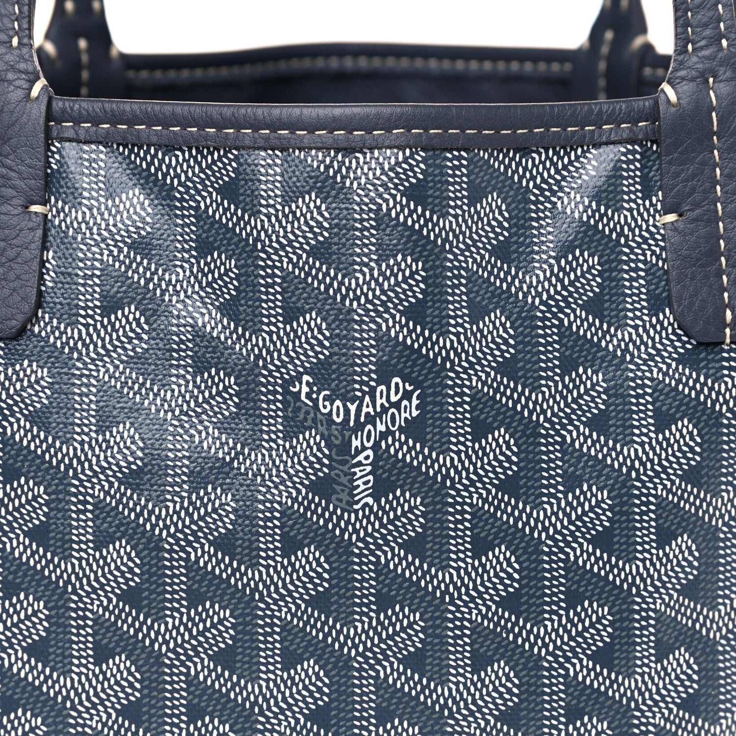 Goyard Goyardine Reversible Mini Anjou Navy 7 of 12