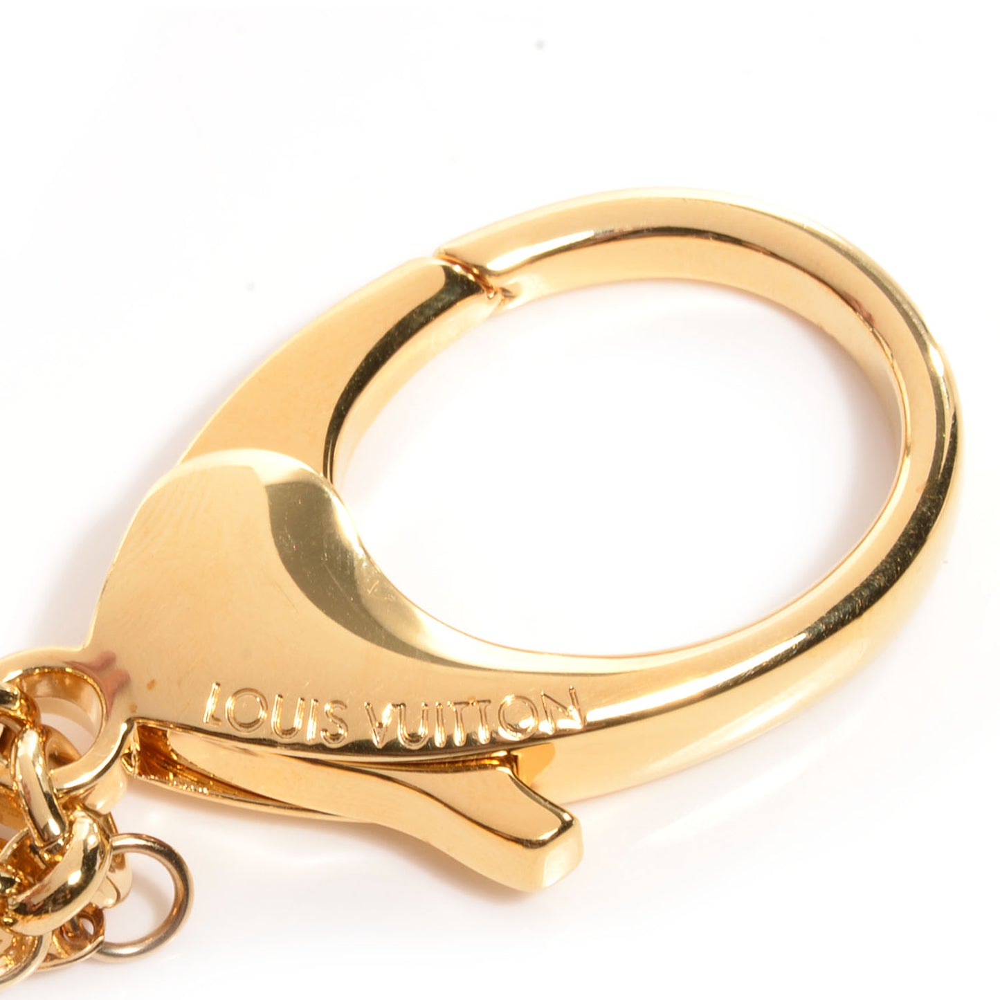 Fleur De Monogram Bag Charm Dore