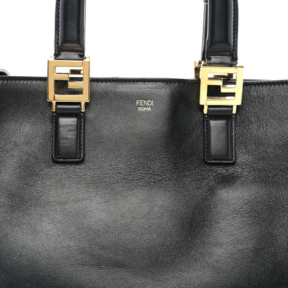 Fendi Vitello Glacier Medium FF Tote Black 7 of 10