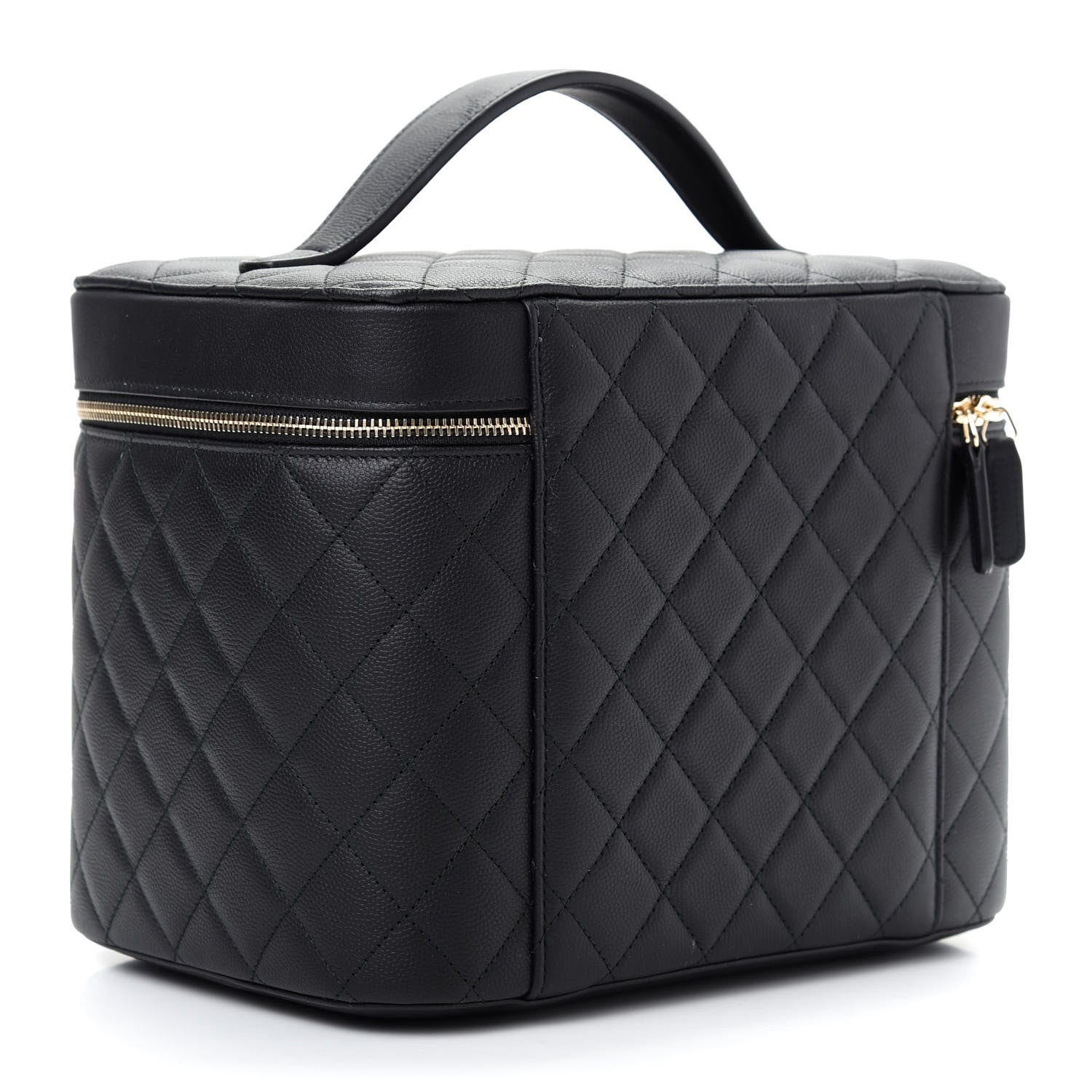 Chanel Caviar Quilted Large Vanity Pouch Black 3 of 9
