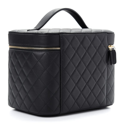 Chanel Caviar Quilted Large Vanity Pouch Black 3 of 9