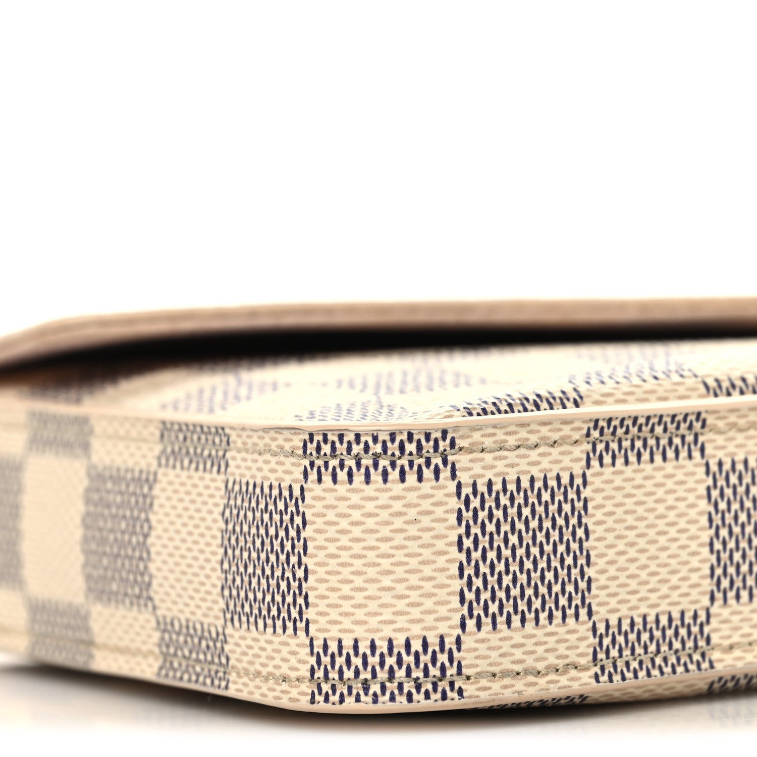 Louis Vuitton Damier Azur Pochette Felicie Chain Wallet Rose Ballerine 9 of 11
