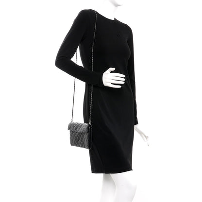 Chanel Crystal Quilted Evening Flap Black 2 of 8
