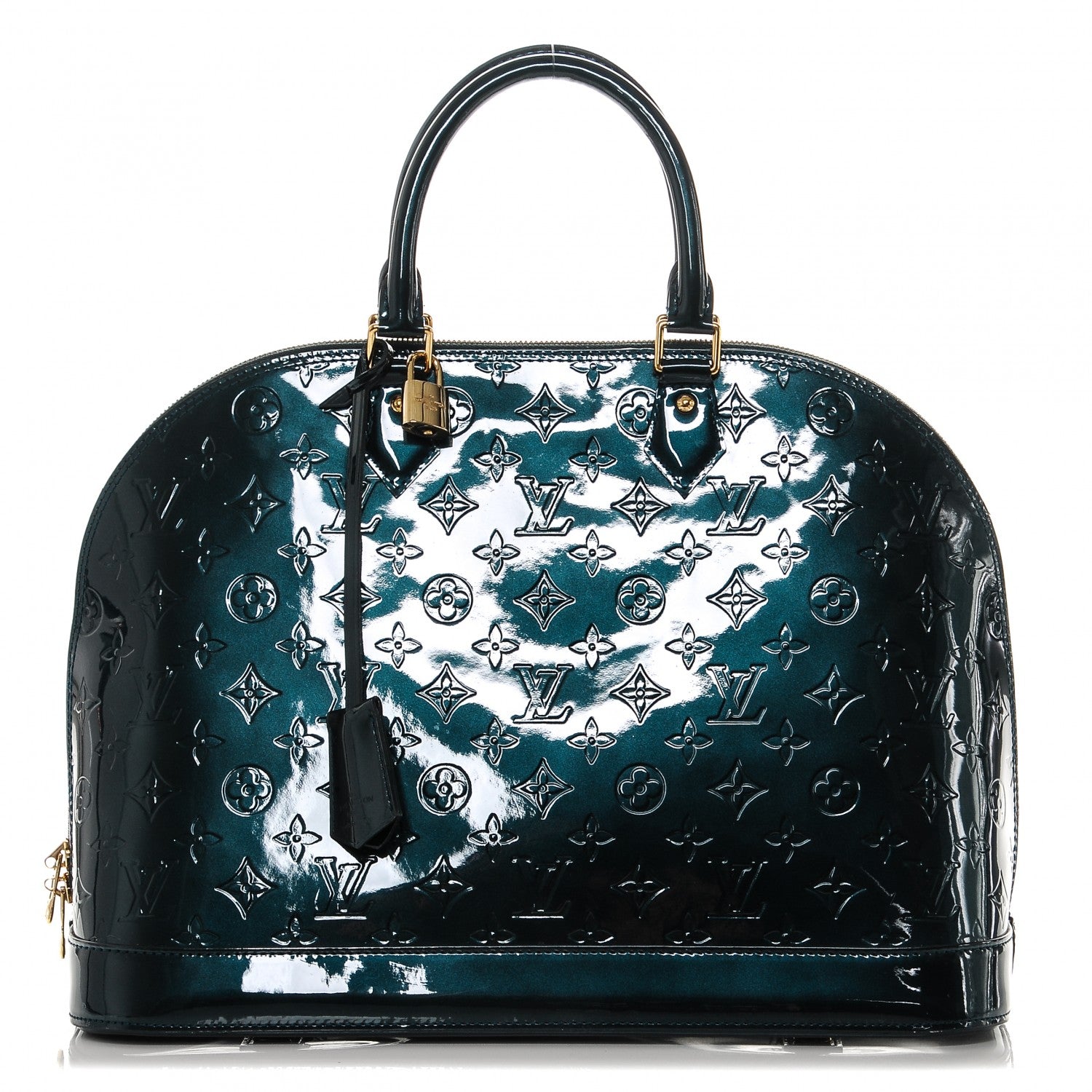 Louis Vuitton Vernis Alma GM Blue Nuit 1 of 6