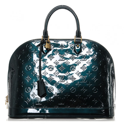 Louis Vuitton Vernis Alma GM Blue Nuit 1 of 6