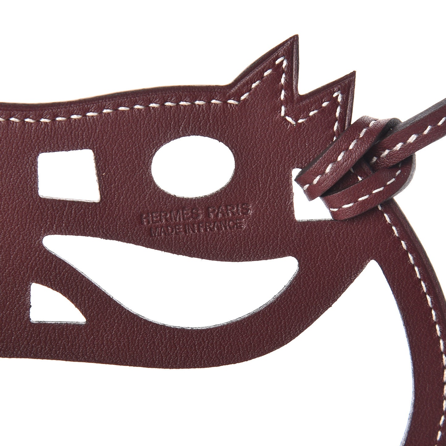 Swift Paddock Cheval Horse Bag Charm Bordeaux