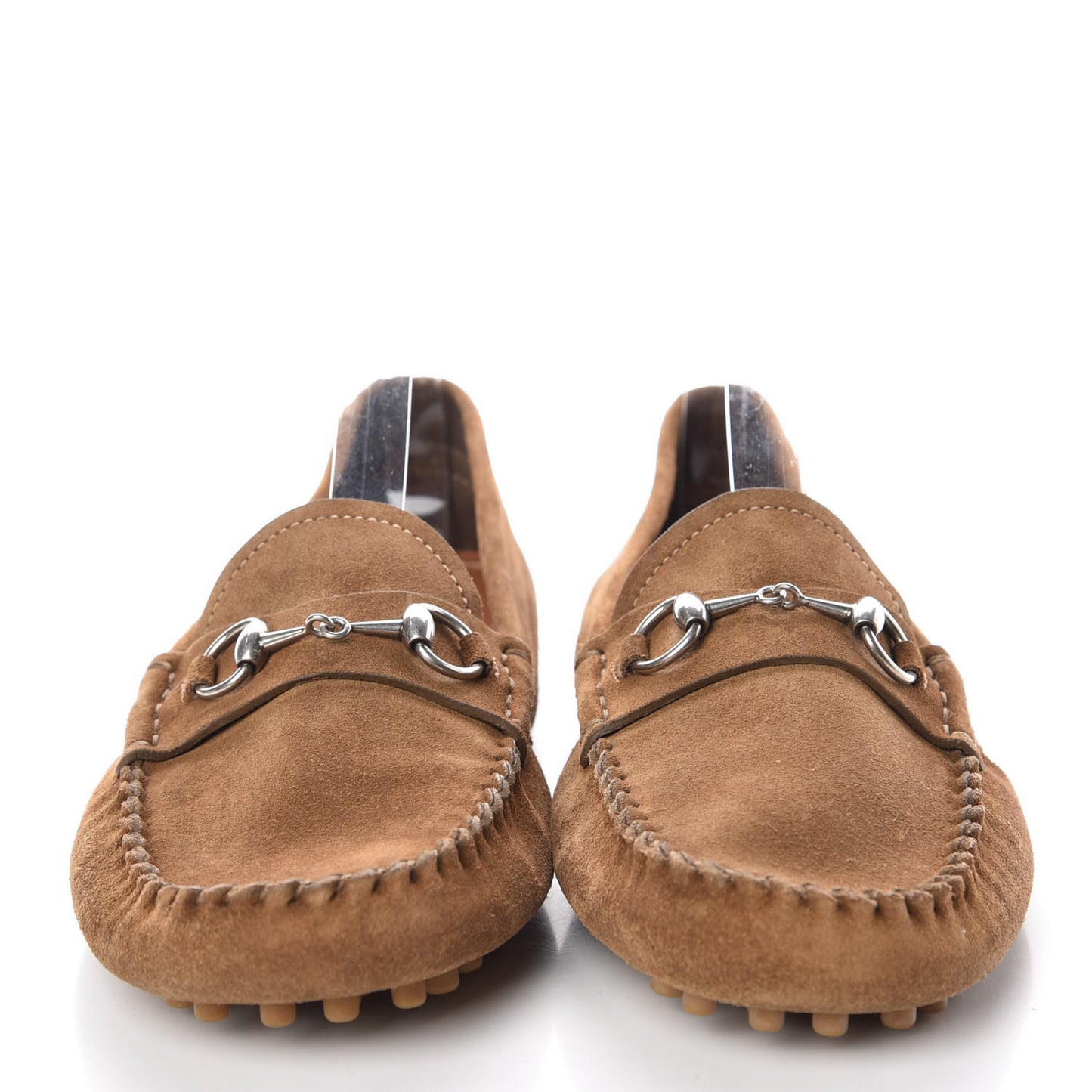 Suede Womens Horsebit Driver Loafer 39 Brown