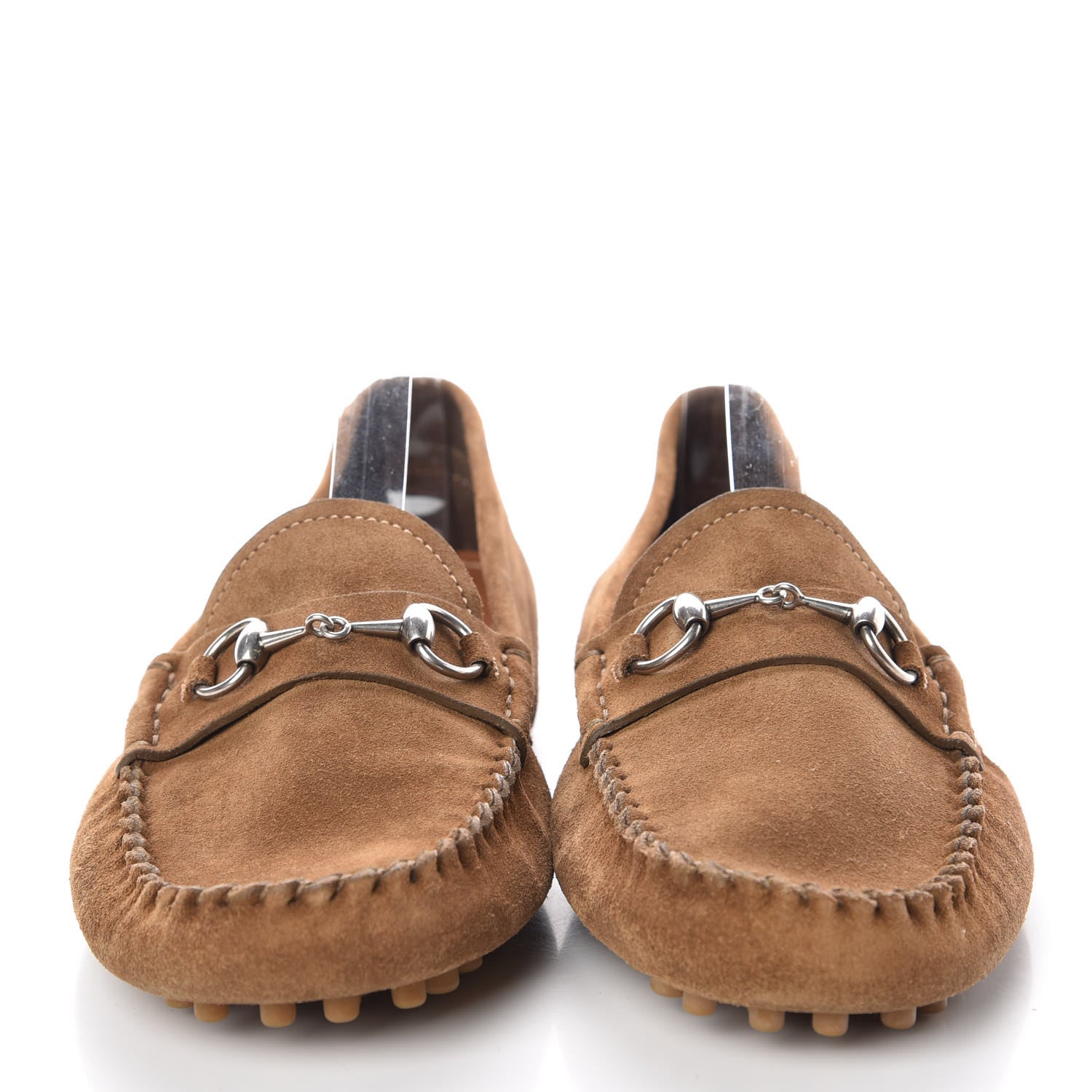 Gucci Suede Womens Horsebit Driver Loafer 39 Brown 2 of 9