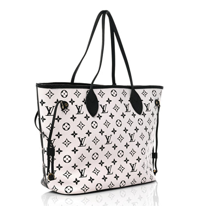 Louis Vuitton Empreinte Spring In The City Neverfull MM Black White Pink 3 of 9