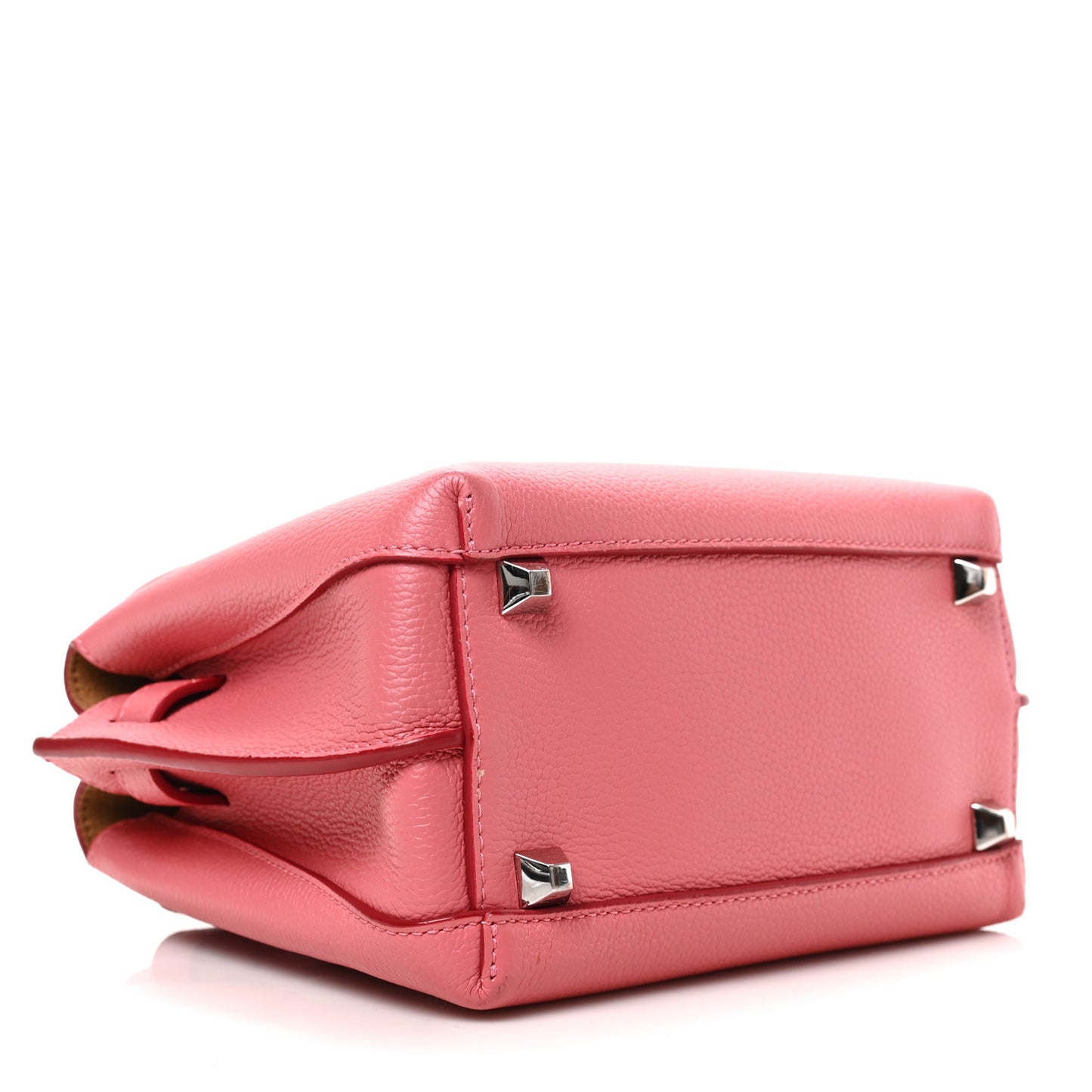 Grained Calfskin Mini Milla Tote Pink