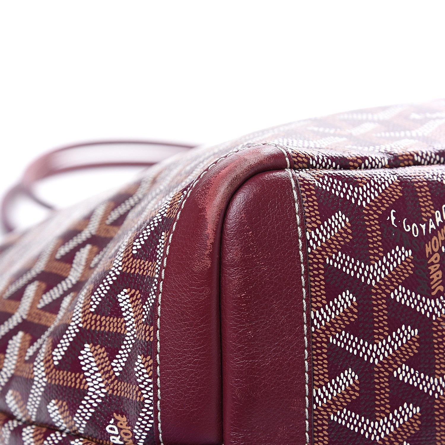 Goyard Goyardine Artois MM Burgundy 9 of 13