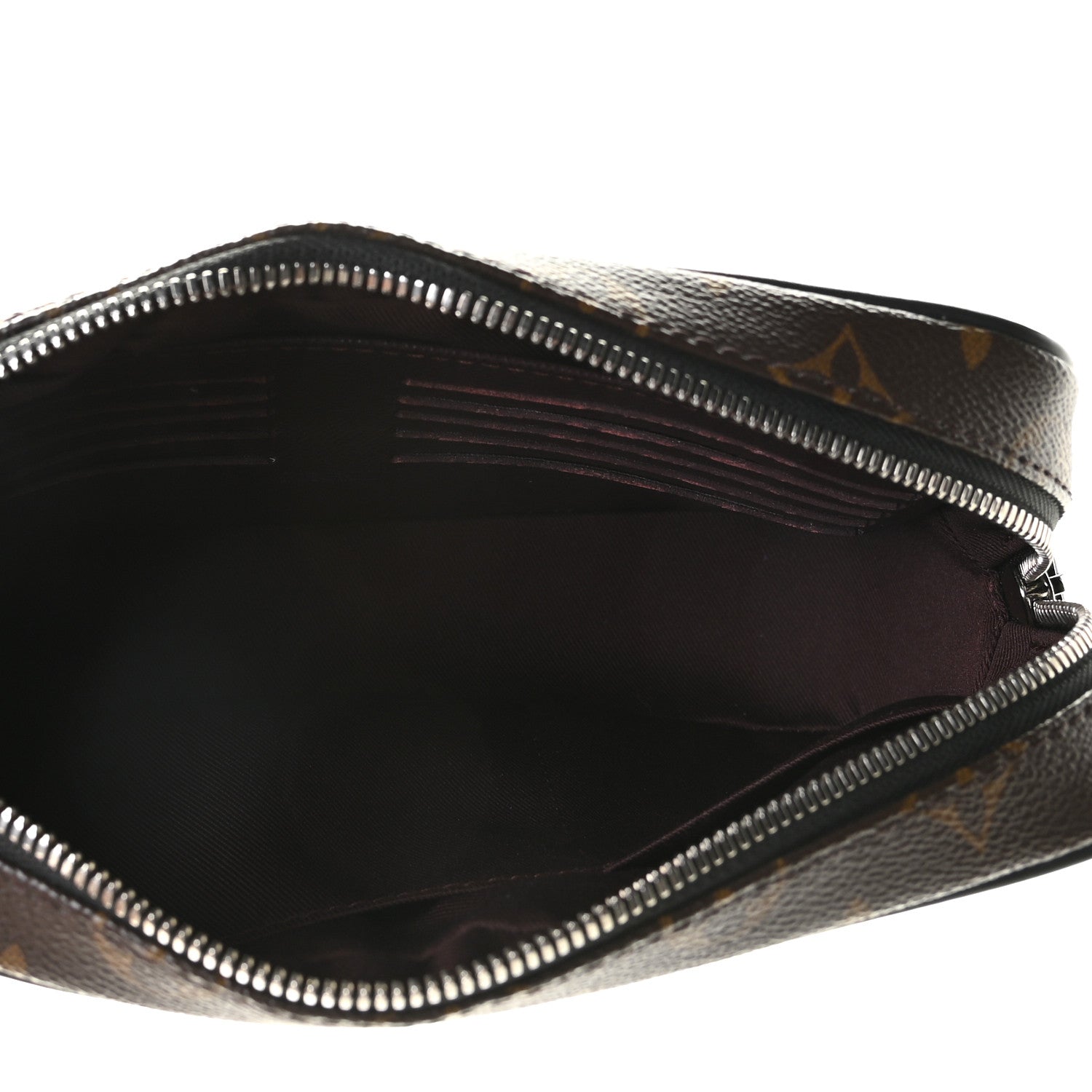 Louis Vuitton Monogram Macassar Kasai Clutch Black 6 of 9