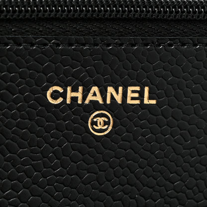 Chanel Caviar Quilted Wallet On Chain WOC Black 7 of 9