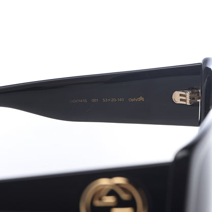 Gucci Acetate Square Frame Sunglasses GG0141S Black 5 of 7