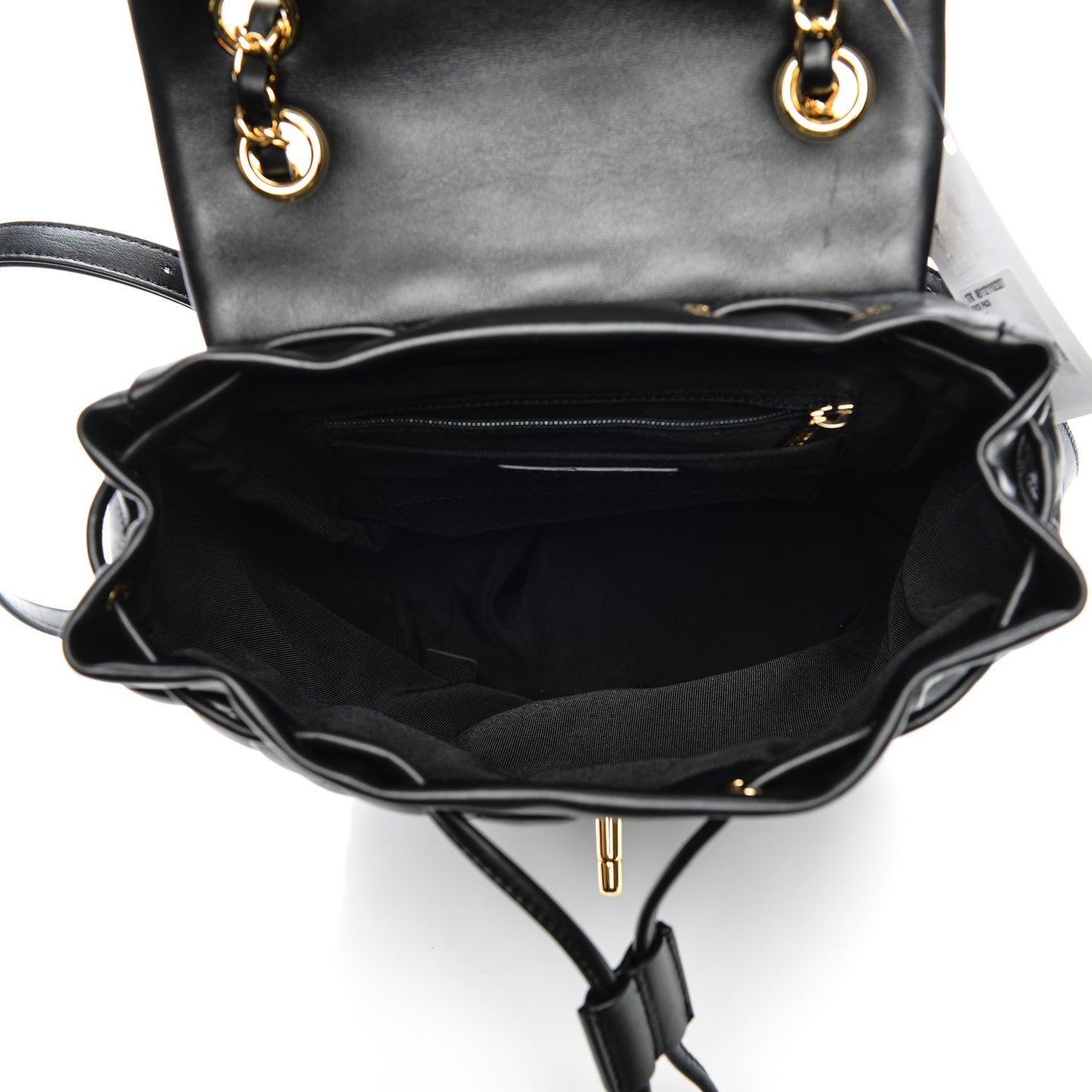 Lambskin Quilted Small Urban Spirit Backpack Black