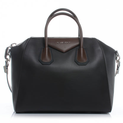 Givenchy Calfskin Medium Bi-Color Antigona Black Brown 1 of 8