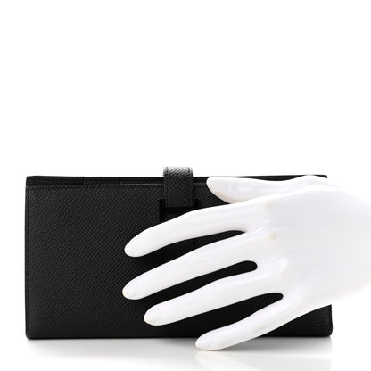 Hermes Epsom Monochrome Bearn Gusset Wallet Black 2 of 9