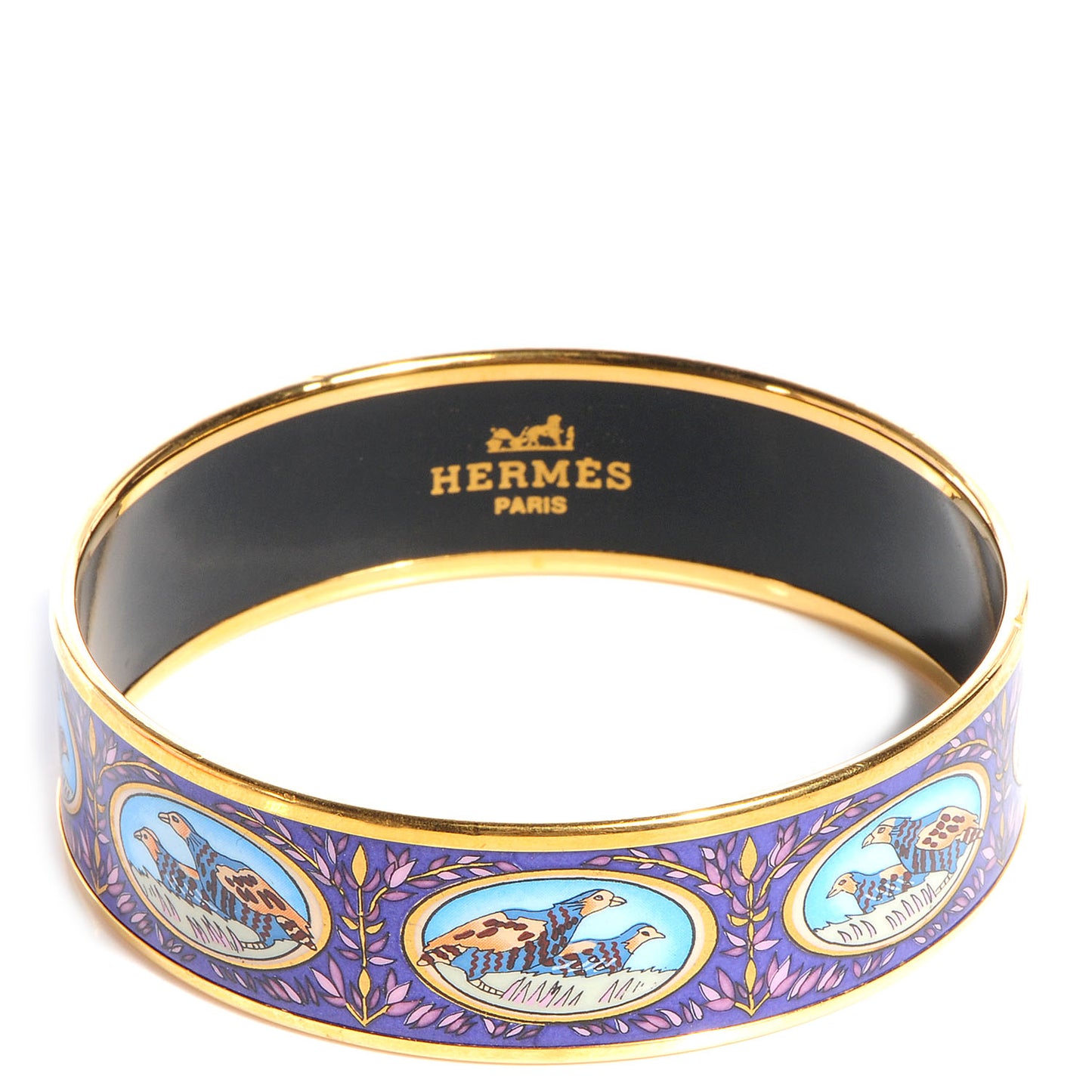 Enamel Wide Pheasants Printed Bracelet 70