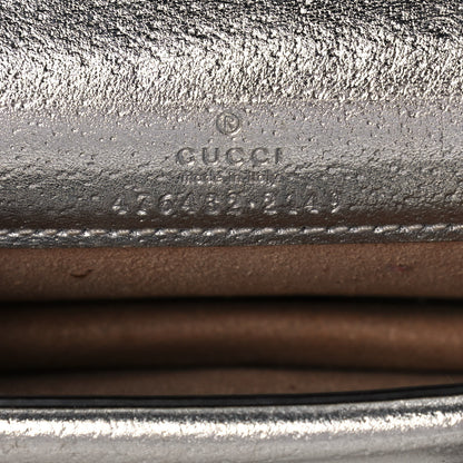 Gucci Metallic Calfskin Super Mini Dionysus Shoulder Bag Silver 6 of 11
