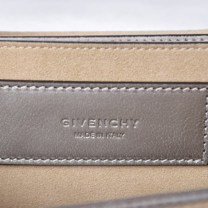 Givenchy Metallic Sugar Goatskin Suede Small GV3 Shoulder Bag Silver 6 of 11