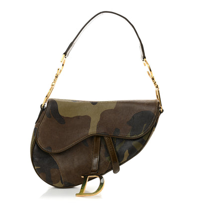 Christian Dior Pixelated Calfskin Camouflage Saddle Bag 1 of 11