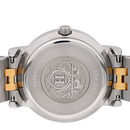 Hermes Stainless Steel 25mm Sellier Quartz Watch Gold 4 of 4