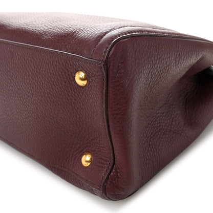Prada Vitello Daino Tote Granato 10 of 11