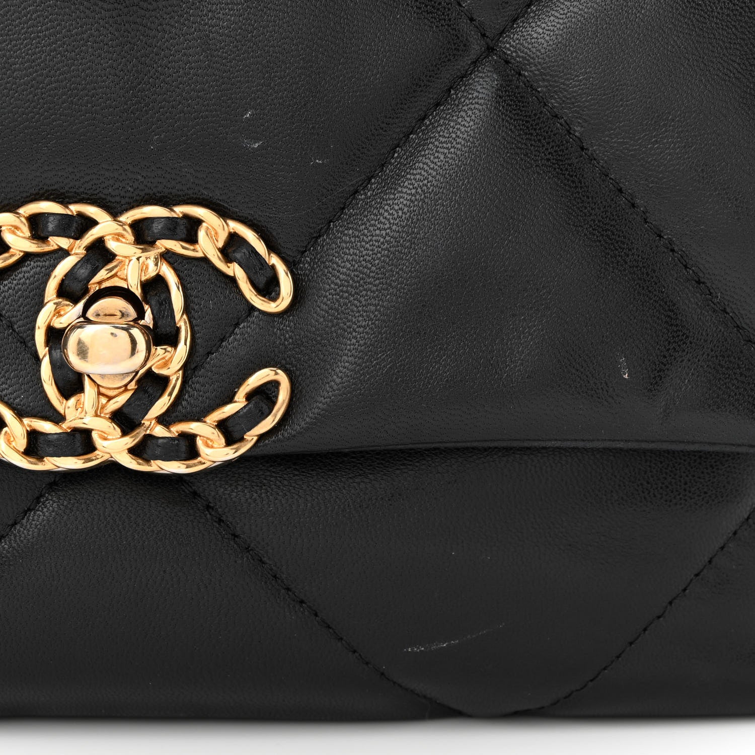 Chanel Goatskin Quilted Medium Chanel 19 Flap Black 11 of 13
