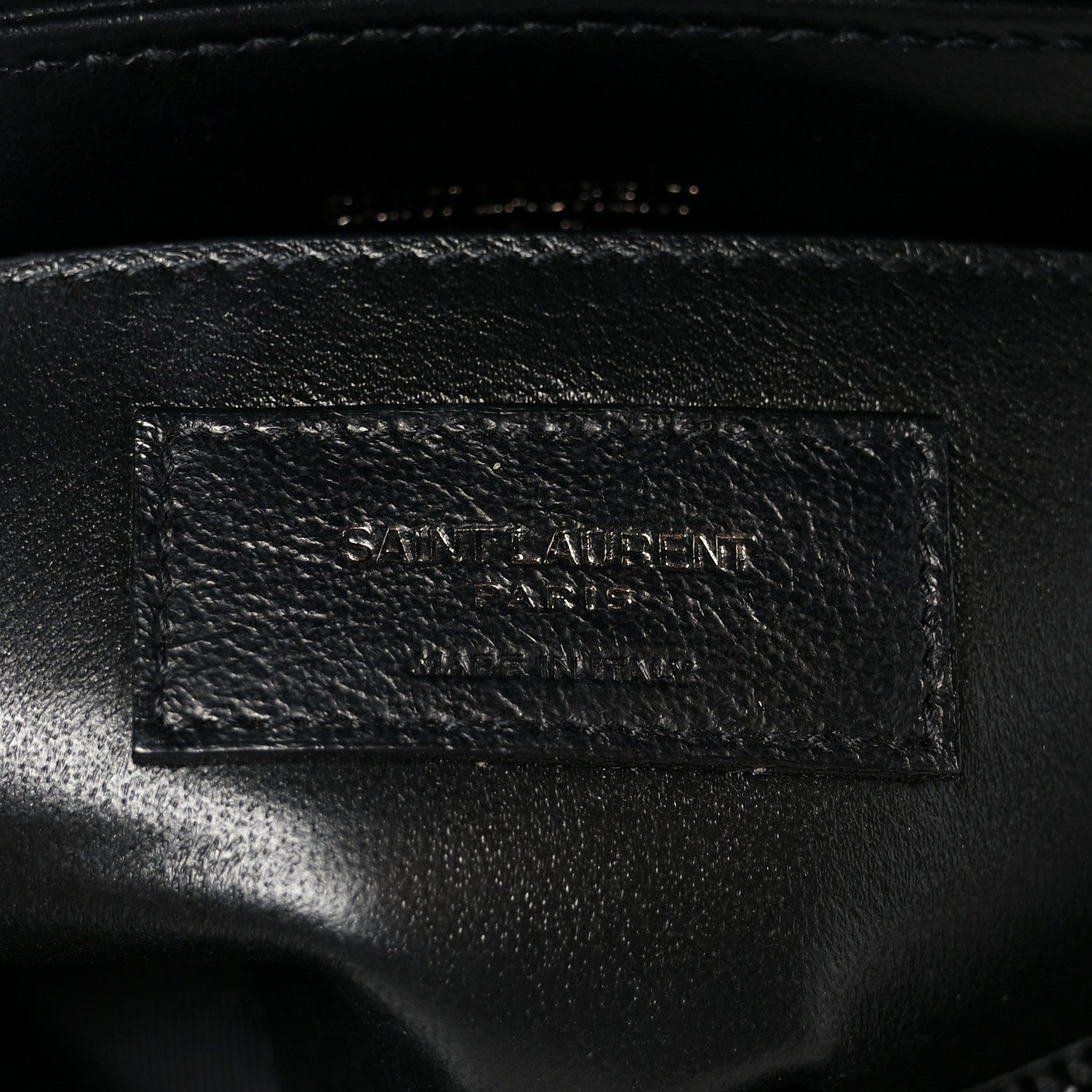 Saint Laurent Calfskin Y Quilted Monogram Monochrome Small Loulou Chain Satchel Black 7 of 11