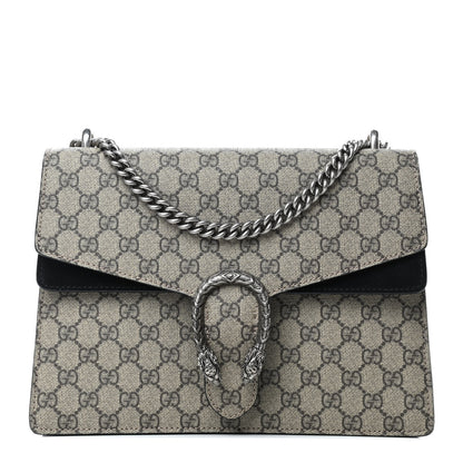 Gucci GG Supreme Monogram Medium Dionysus Shoulder Bag Black 1 of 4