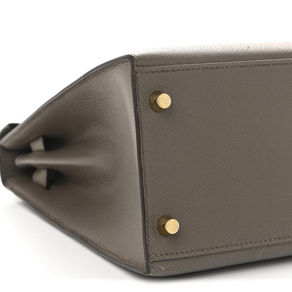 Hermes Epsom Kelly Sellier 28 Etain 9 of 10