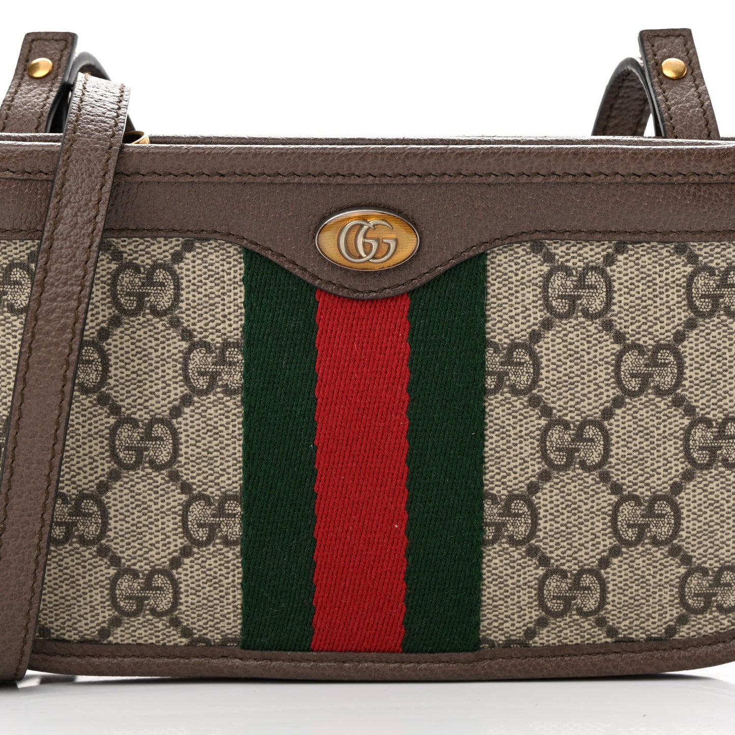 GG Supreme Monogram Web Ophidia Crossbody Beige New Acero