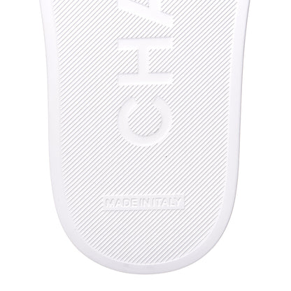 Chanel Rubber CC Flat Slide Sandals 35 White 9 of 10