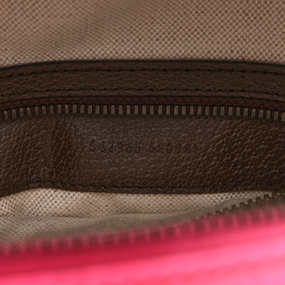 Gucci GG Supreme Monogram Textured Dollar Calfskin Web Small Ophidia Day Backpack Beige Ebony Fluorescent Fuchsia 7 of 11