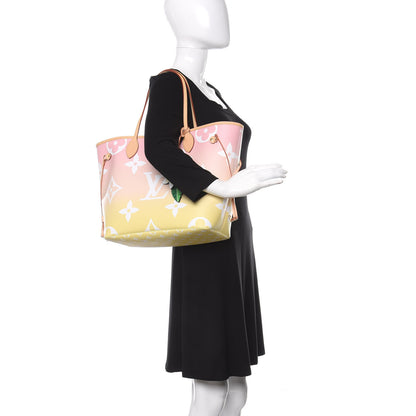Louis Vuitton Monogram Giant By The Pool Neverfull MM Light Pink 2 of 12