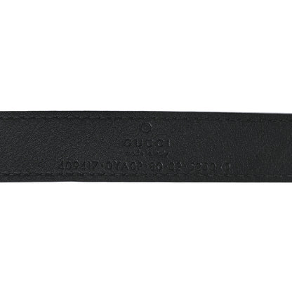 Gucci Plutone Calfskin Palladium Double G 20mm Belt 80 32 Black 3 of 5