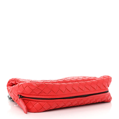 Bottega Veneta Nappa Intrecciato Small Chain Crossbody Red 4 of 10