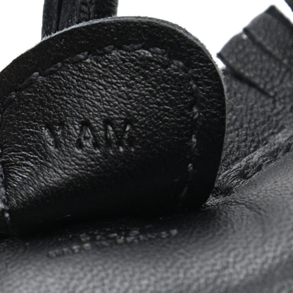 Hermes Milo Lambskin Grigri Rodeo Horse Bag Charm PM So Black 4 of 4