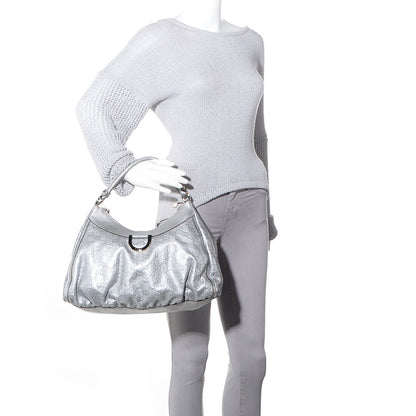 Gucci Guccissima Large D Gold Hobo Silver 2 of 8