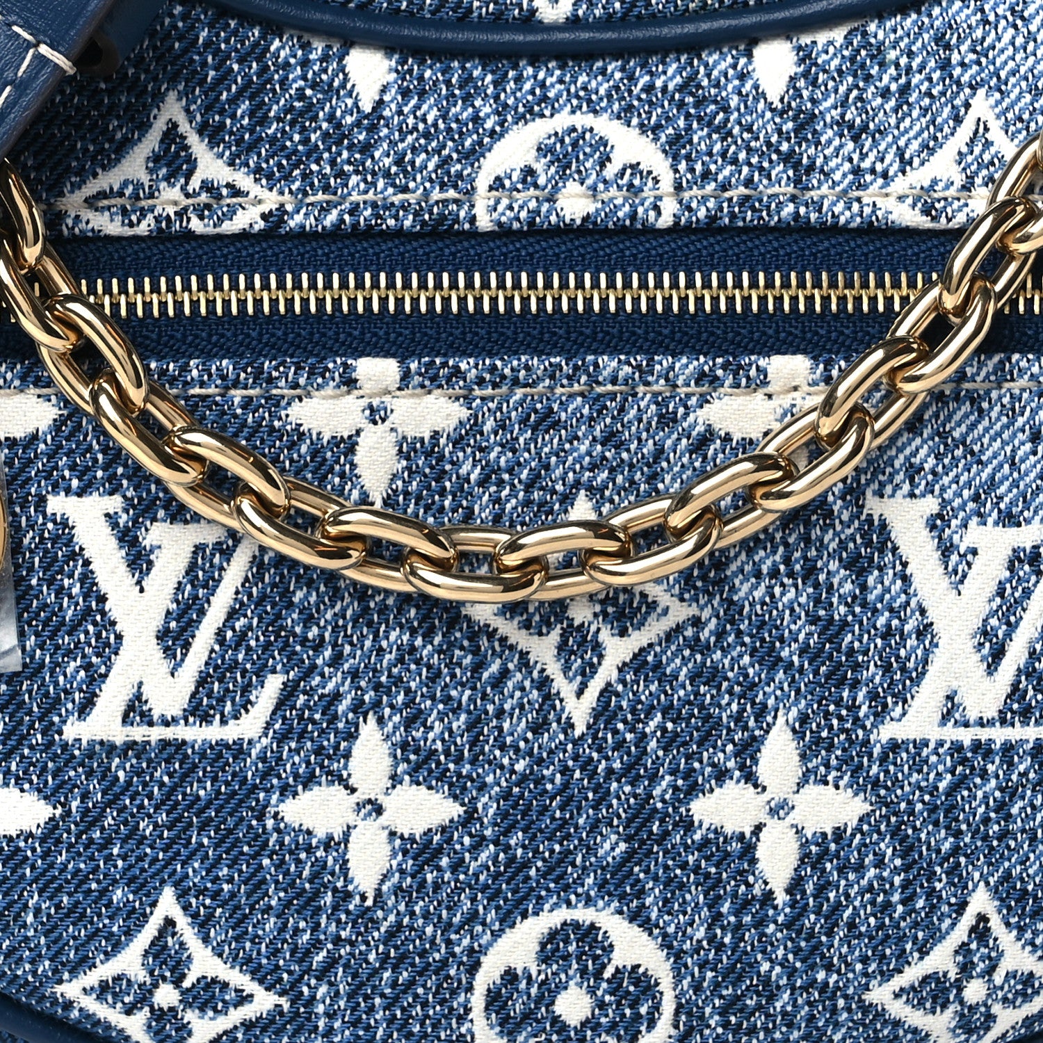 Louis Vuitton Monogram Jacquard Denim Loop Bleu 7 of 9