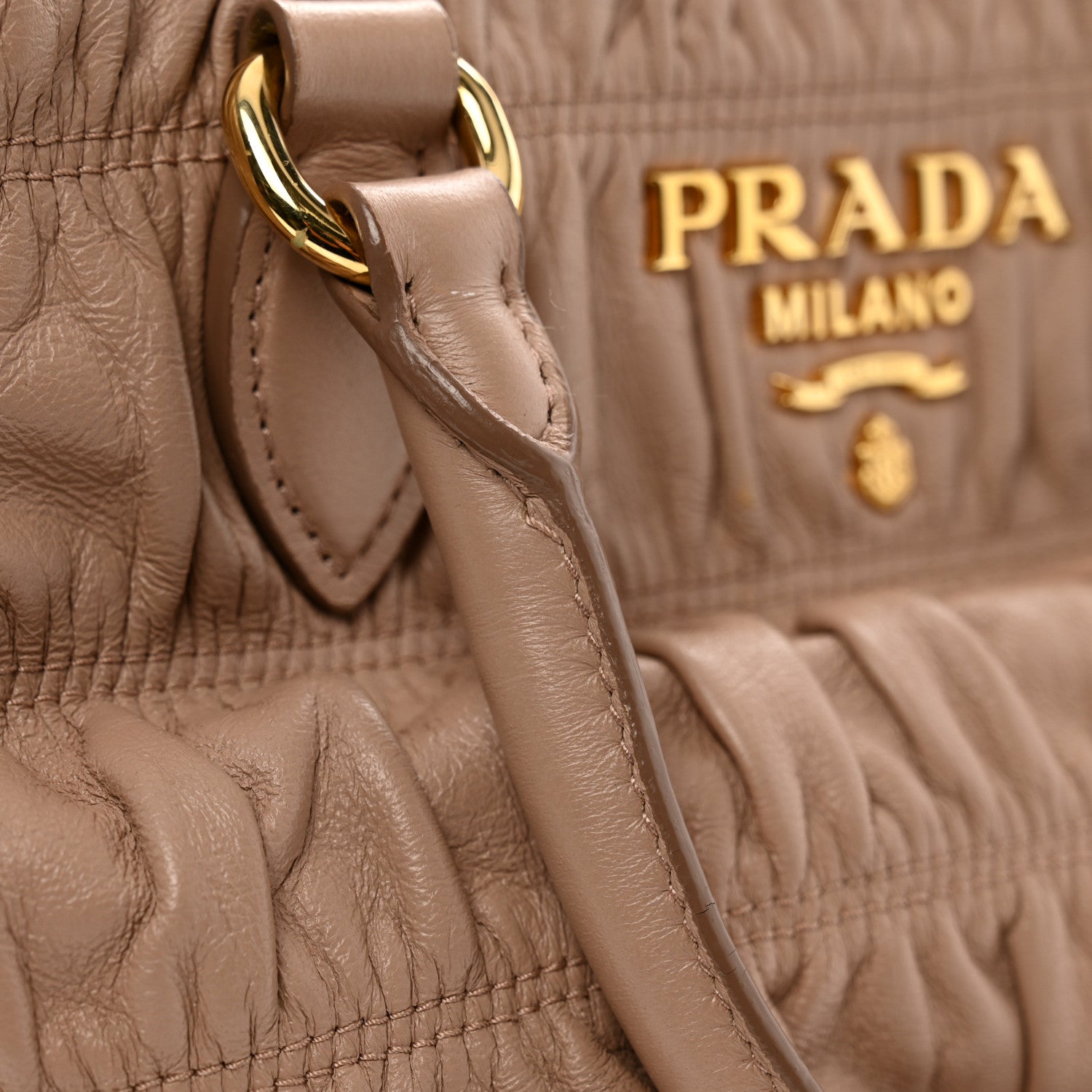 Prada Nappa Gaufre Small Tote Cipria 11 of 12