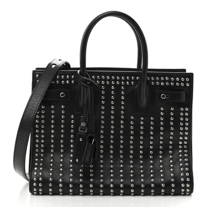 Saint Laurent Smooth Calfskin Studded Small Sac De Jour Black 1 of 9