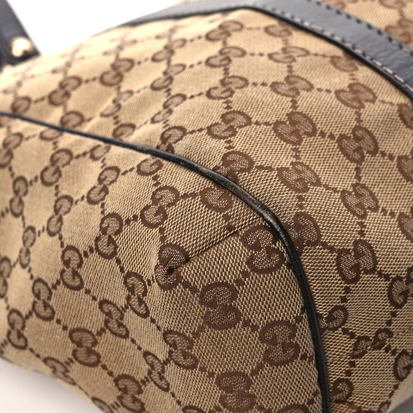 Monogram New Ladies Web Tote Dark Brown