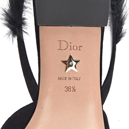 Christian Dior Suede Feather Dior Ethnie Flats 38.5 Black 9 of 11