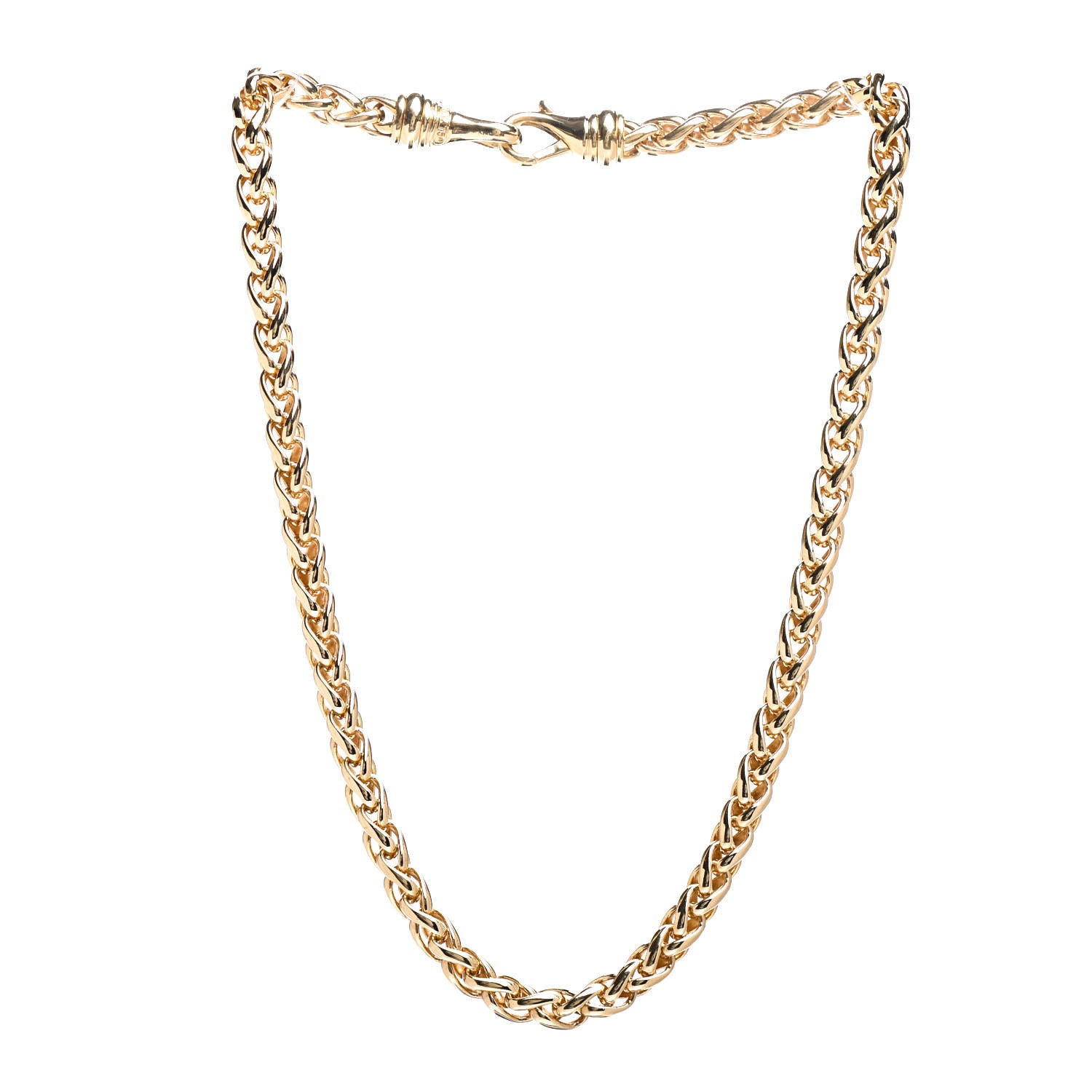 David Yurman 18K Yellow Gold 6mm Wheat Chain Necklace 16" 2 of 3