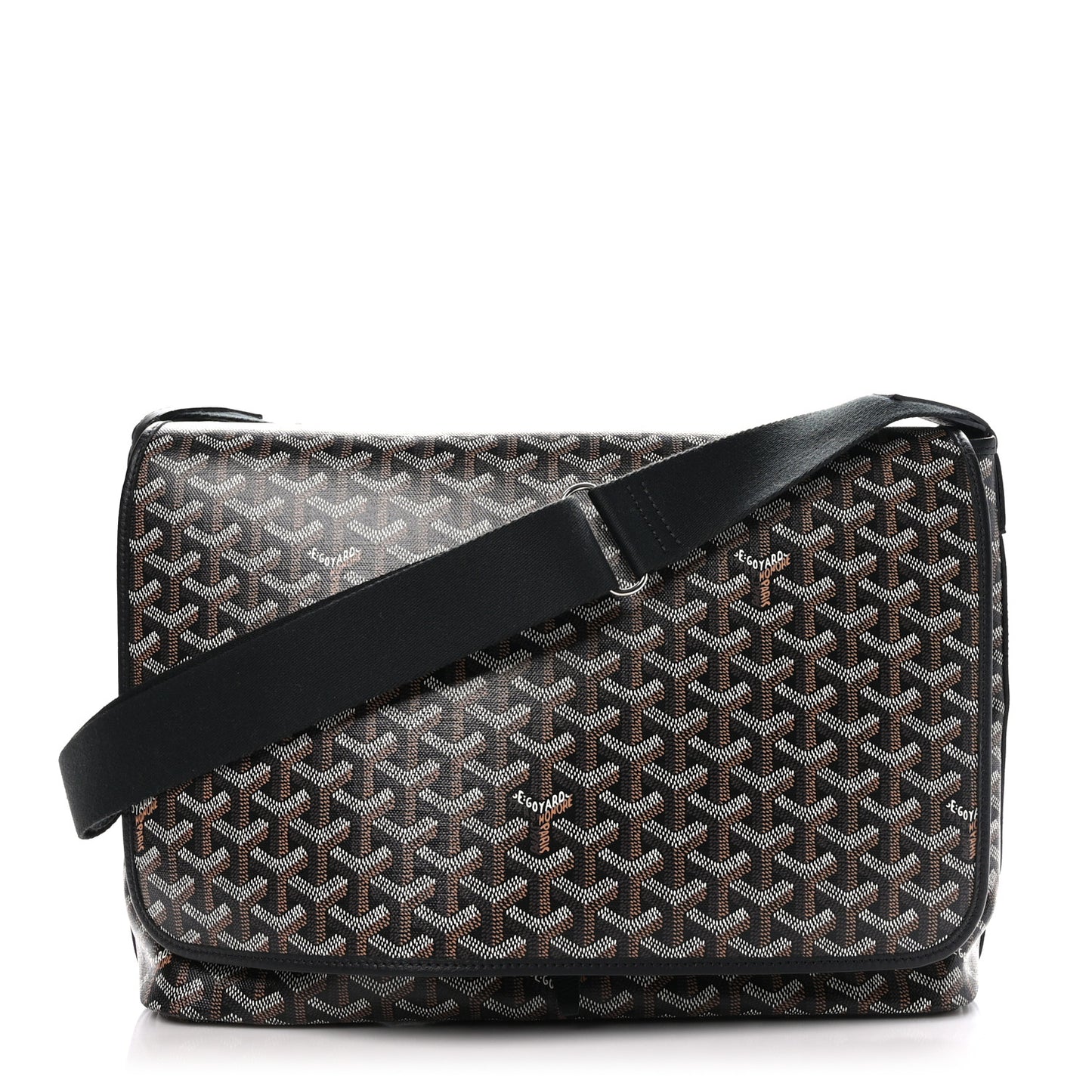 Goyardine Capetien Messenger Bag Black