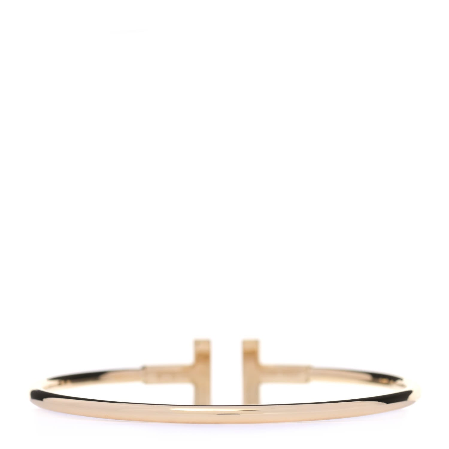 Tiffany 18K Yellow Gold Black Onyx T Wire Bracelet 3 of 5