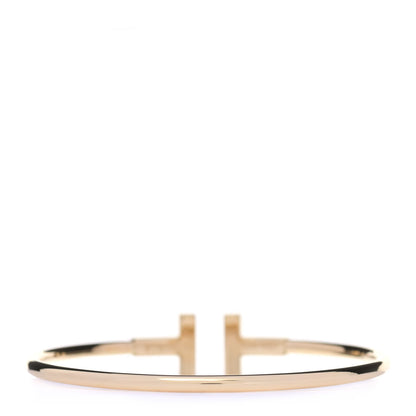 Tiffany 18K Yellow Gold Black Onyx T Wire Bracelet 3 of 5
